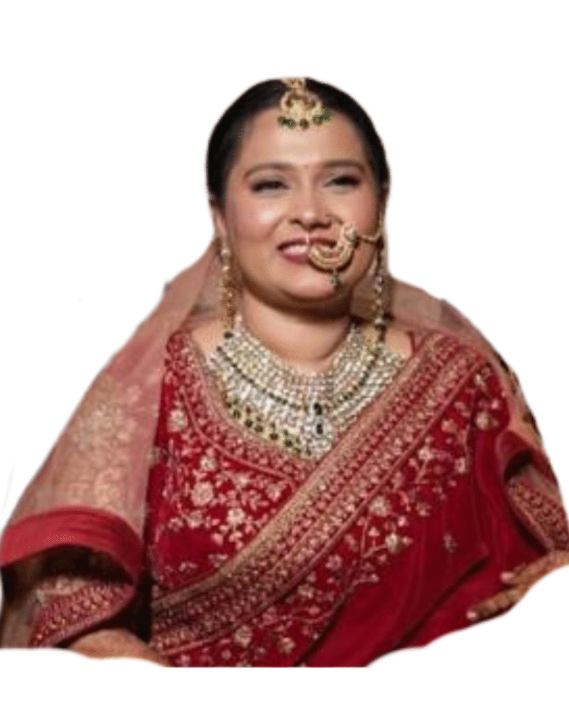 Nidhi Vyas in a wedding attire