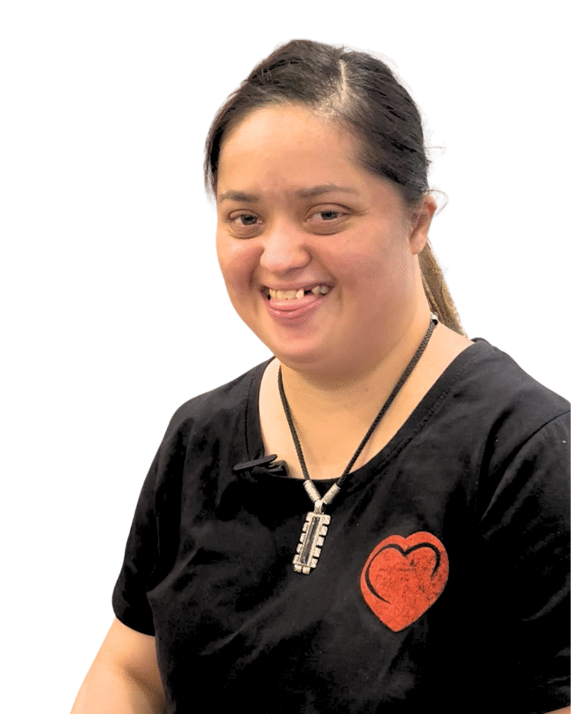 Madhumati smiling looking at the camera